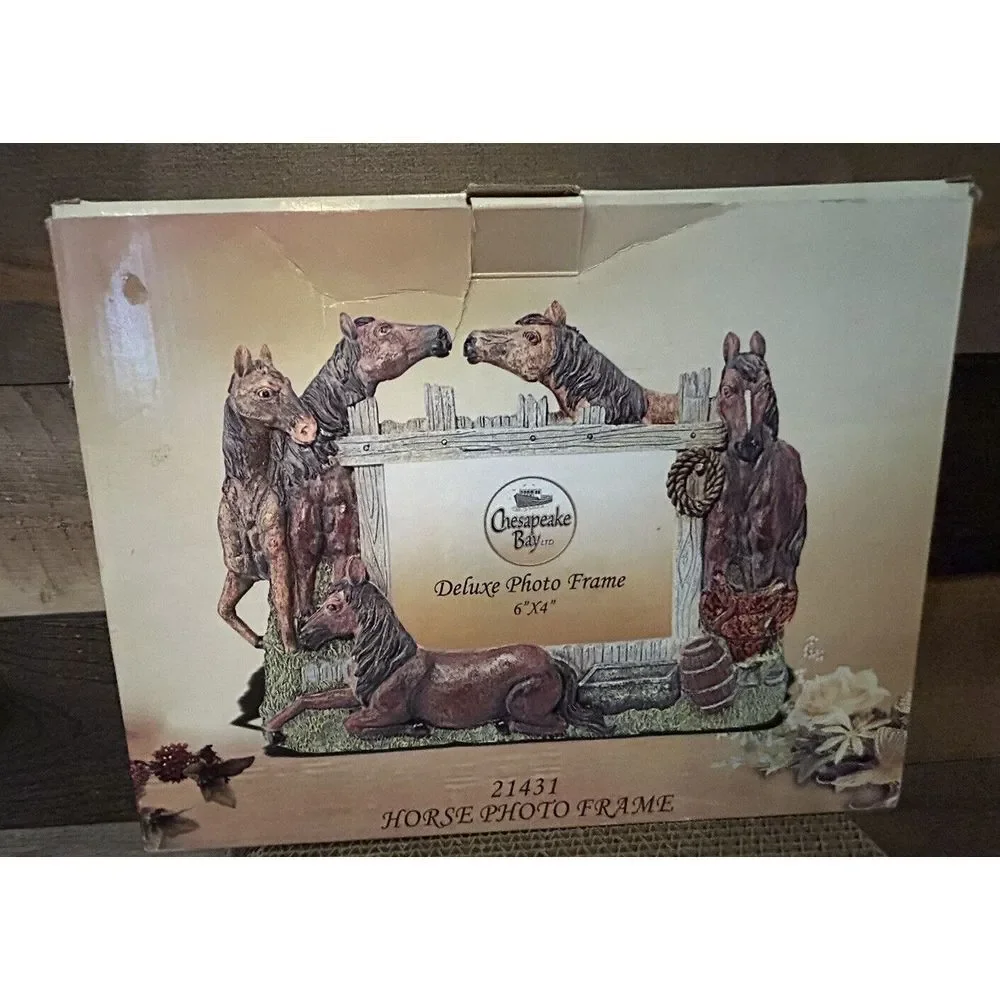 3D‎ Chespeake Bay Horses Frame Holds 6 X 4 Photo frame NEW